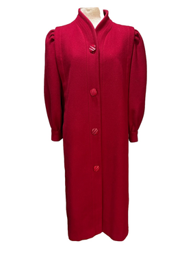 Youthcraft vintage tailored wool red long coat